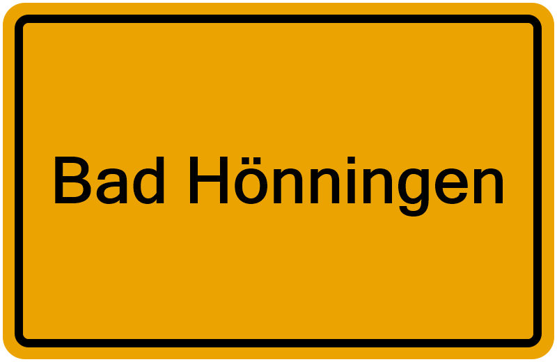 Handelsregisterauszug Bad Hönningen